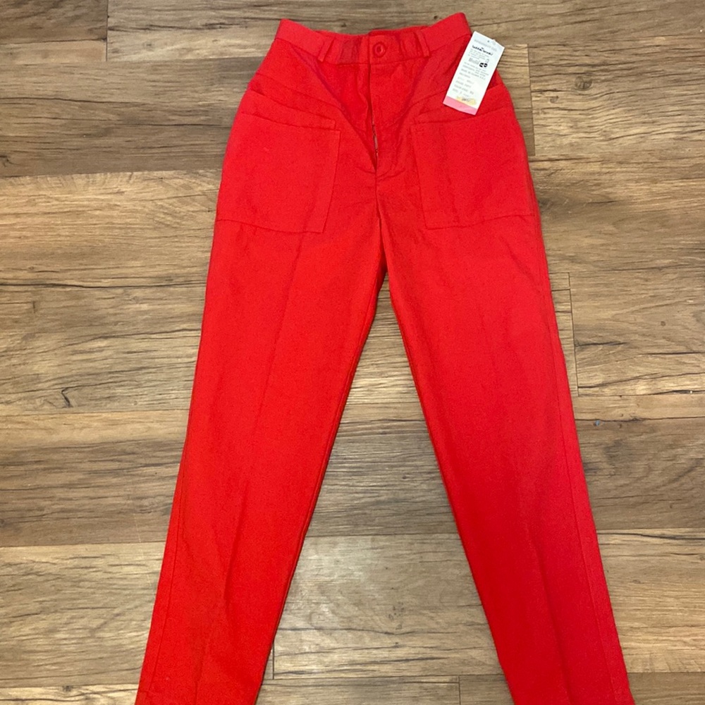 Vintage red mom jeans